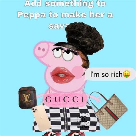 peppa pig gucci fake|pirate party Peppa Pig.